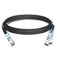 QSFPDD-2QSFP56-400G-PC2.5M 2.5 m (8 pies) 400G QSFP-DD a 2x200G QSFP56 PAM4 Cable de cobre de conexión directa de ruptura pasiva