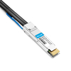 Arista Networks CAB-D-2Q-400-2.5 Compatible 2.5 m (8 pies) 400G QSFP-DD a 2x200G QSFP56 PAM4 Cable de cobre de conexión directa de ruptura pasiva