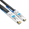 EdgeCore ET7502-B4D-1M Compatible 1 m (3 pies) 400G QSFP-DD a 4x100G QSFP56 PAM4 Cable de cobre de conexión directa de ruptura pasiva
