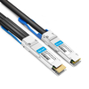 EdgeCore ET7502-B4D-1M Compatível com 1m (3 pés) 400G QSFP-DD a 4x100G QSFP56 PAM4 Passive Breakout Cabo de cobre de conexão direta