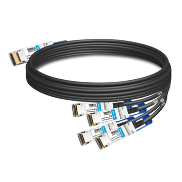 Arista Networks H-D400-4Q100-1M Compatible 1 m (3 pies) 400G QSFP-DD a 4x100G QSFP28 PAM4 Cable de cobre de conexión directa de ruptura activa