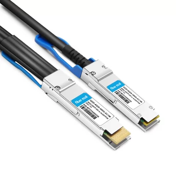 QDD-4Q28-400G-AC1M 1m (3 pés) 400G QSFP-DD a 4x100G QSFP28 PAM4 Cabo de cobre de conexão direta de ruptura ativa