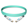 Câble optique actif Cisco QDD-400-AOC2M compatible 2 m (7 pieds) 400G QSFP-DD vers QSFP-DD
