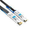 Arista Networks CAB-D-2Q-200G-1M Compatível com 1m (3 pés) 200G QSFP-DD a 2x100G QSFP28 NRZ Cabo de cobre de conexão direta com breakout passivo