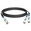 Arista Networks CAB-D-2Q-200G-2.5 Compatible 2.5m (8ft) 200G QSFP-DD to 2x100G QSFP28 NRZ Passive Breakout Direct Attach Copper Cable