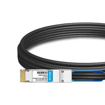 Juniper QDD-2Q28-200G-PC3M Compatible 3m (10ft) 200G QSFP-DD to 2x100G QSFP28 NRZ Passive Breakout Direct Attach Copper Cable