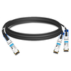 HPE(Mellanox) P06248-B21 호환 1m(3피트) Infiniband HDR 200G QSFP56 ~ 2x100G QSFP56 PAM4 패시브 브레이크아웃 직접 연결 구리 케이블