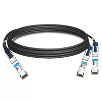 Mellanox MCP7H50-H001R30 Совместимый 1-метровый (3 футов) Infiniband HDR 200G QSFP56 — 2x100G QSFP56 PAM4 Пассивный медный кабель с прямым подключением