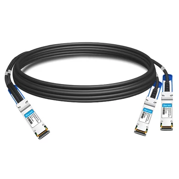 Q56-2Q56-200G-PC1M 1 м (3 футов) 200G QSFP56 — 2x100G QSFP56 PAM4 Медный кабель прямого подключения с пассивным выходом