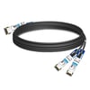 NVIDIA MCP7H50-H001R30 互換 1 メートル (3 フィート) Infiniband HDR 200G QSFP56 から 2x100G QSFP56 PAM4 パッシブ ブレークアウト ダイレクト アタッチ銅線ケーブル