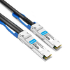 HPE (Mellanox) P06248-B21 kompatibles 1 m (3 Fuß) Infiniband HDR 200G QSFP56 auf 2 x 100G QSFP56 PAM4 Passives Breakout Direct Attach Kupferkabel
