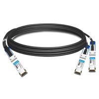 HPE (Mellanox) P06248-B22 Совместимый 1.5-метровый (5 футов) Infiniband HDR 200G QSFP56 — 2x100G QSFP56 PAM4 Пассивный медный кабель с прямым подключением