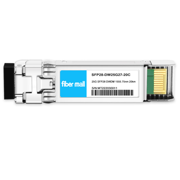 SFP28-DW25G27-20C 25G SFP28 DWDM C27 100GHz 20KM 1555.75nm LC SMF DDM Transceiver-Modul