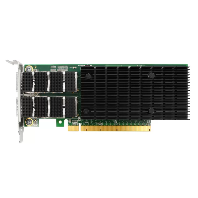 Intel E810-CAM2 based 100G Dual QSFP28 Port Ethernet Network Adapter.