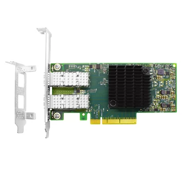 NVIDIA Mellanox MCX4121A-ACAT-kompatibler ConnectX-4 Lx EN-Netzwerkadapter, 25 GbE Dual-Port SFP28, PCIe3.0 x 8, hohe und kurze Halterung