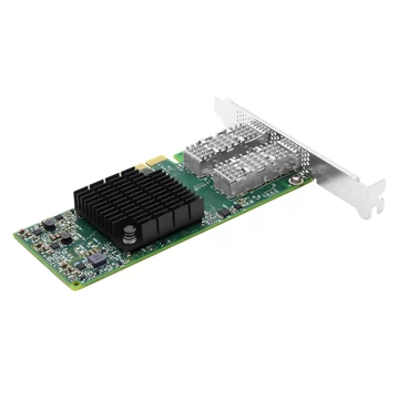 NVIDIA Mellanox MCX4121A-ACAT متوافق مع ConnectX-4 Lx EN Network Adapter ، 25GbE Dual-Port SFP28 ، PCIe3.0 x 8 ، طويل وقصر قصير