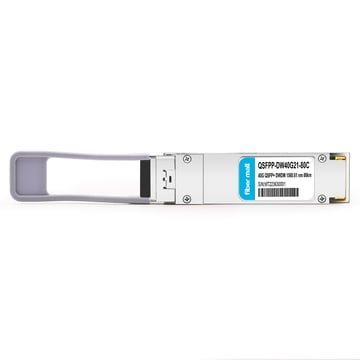 QSFPP-DW40G21-80C 40G QSFP + DWDM C21 100 جيجاهرتز ZR 80 كم 1560.61 نانومتر LC SMF DDM وحدة الإرسال والاستقبال