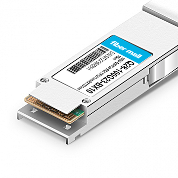 Arista Networks متوافق 100G QSFP28 BIDI TX1271nm/RX1331nm PAM4 واحد Lambda LC SMF 10km DDM وحدة إرسال واستقبال بصرية