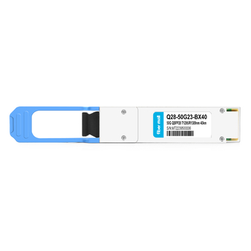 50G QSFP28 BIDI TX1295nm / RX1309nm PAM4 LC SMF 40km DDM وحدة الإرسال والاستقبال البصرية