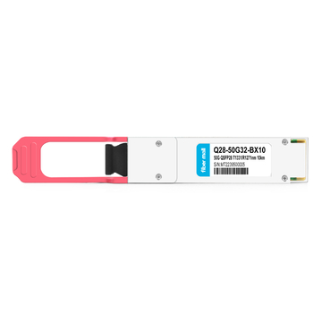 Módulo transceptor óptico 50G QSFP28 BIDI TX1331nm/RX1271nm PAM4 LC SMF 10km DDM