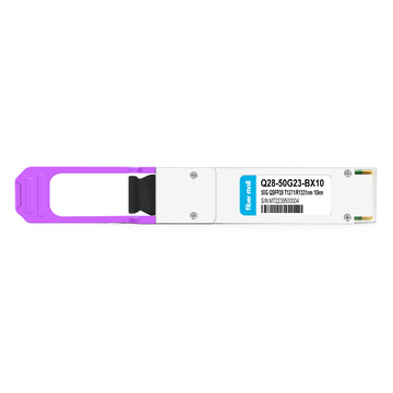 50G QSFP28 BIDI TX1271nm / RX1331nm PAM4 LC SMF 10km DDM وحدة الإرسال والاستقبال البصرية