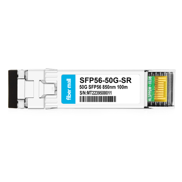 SFP56-50G-SR 50G SFP56 SR 850nm PAM4 デュプレックス LC MMF 100m デュアル CDR DDM 光トランシーバー モジュール