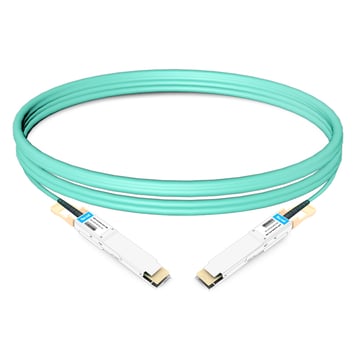 Cable óptico activo QSFP-DD a QSFP-DD de 800 m (800 pies) compatible con Arista A-D10-D10-33M