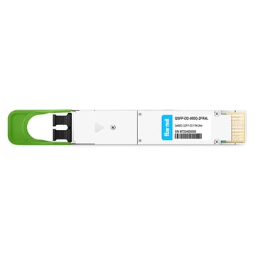 Cisco QDD-2X400G-FR4 Compatible QSFP-DD 2x400G FR4 PAM4 CWDM4 2km DOM Módulo transceptor óptico LC SMF dúplex dual