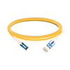 Cable de fibra óptica de 2 m (7 pies) dúplex OS2 monomodo CS/UPC a LC/UPC Uniboot PVC (OFNR)