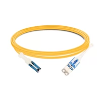 1m (3ft) Duplex OS2 Single Mode CS/UPC to LC/UPC Uniboot PVC (OFNR) Fiber Optic Cable