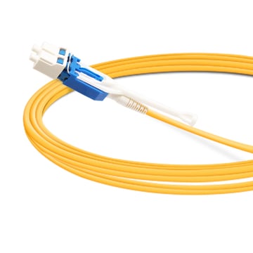 0.5m (1.6ft) Câble fibre optique duplex OS2 monomode CS/UPC vers LC/UPC Uniboot LSZH