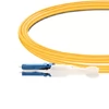 Cable de fibra óptica de 10 m (33 pies) dúplex OS2 monomodo CS/UPC a LC/UPC Uniboot PVC (OFNR)