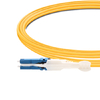 2 м (7 фута) дуплексный одномодовый кабель OS2 CS/UPC на LC/UPC Uniboot PVC (OFNR) оптоволоконный кабель