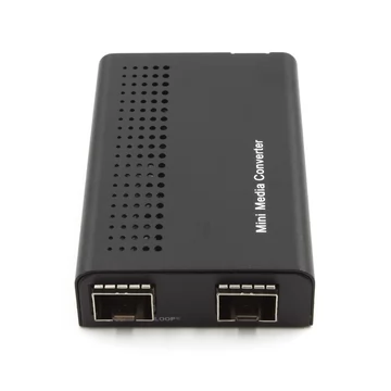 Mini 10G OEO SFP+ 1x10GBase-X a 1x10GBase-X 2 SFP+ Ranuras 10Gigabit Fiber Media Converter (125M~11.7G)