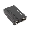 Mini 10G OEO SFP+ 1x10GBase-X a 1x10GBase-X 2 SFP+ Ranuras 10Gigabit Fiber Media Converter (125M~11.7G)