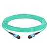 Cable troncal MPO hembra a hembra de 7 m (23 pies) 16 fibras Polaridad B LSZH OM4 50/125 Fibra multimodo APC