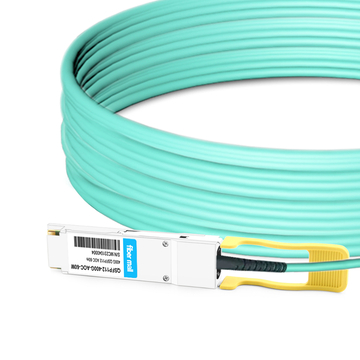 QSFP112-400G-AOC-10M 60m（197ft）400GQSFP112からQSFP112アクティブ光ケーブル