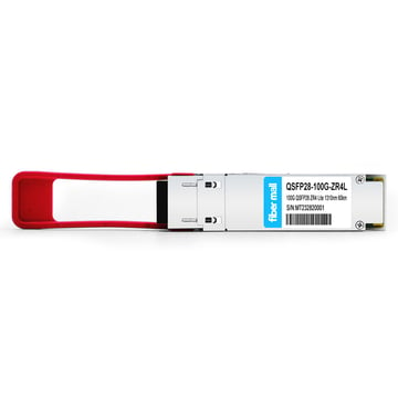 QSFP28-100G-ZR4L 100G QSFP28 ZR4 Lite 1310nm LWDM4 60km LC SMF DDM وحدة الإرسال والاستقبال