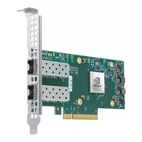 NVIDIA Mellanox MCX621102AN-ADAT SmartNIC ConnectX®-6 Dx イーサネット ネットワーク インターフェイス カード、1/10/25GbE デュアルポート SFP28、Gen 4.0 x8、トール & ショート ブラケット