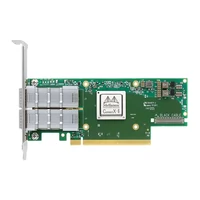 NVIDIA Mellanox MCX653106A-HDAT-SP ConnectX-6 InfiniBand/VPI Adapter Card, HDR/200GbE, Dual-Port QSFP56, PCIe3.0/4.0 x16, Tall Bracket