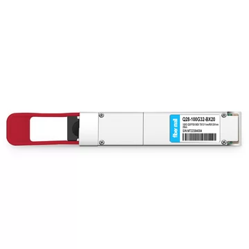 Q28-100G32-BX20 100G QSFP28 BIDI TX1311nm/RX1291nm シングル ラムダ LC SMF 20km PAM4 DDM 光トランシーバー モジュール