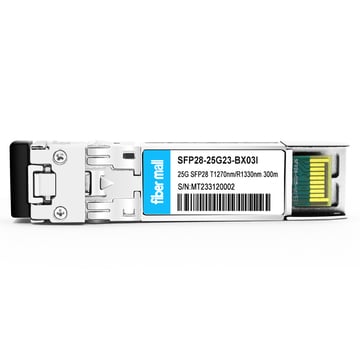 Módulo transceptor industrial SFP28-25G23-BX03I 25G BX BIDI SFP28 TX1270nm/RX1330nm 300m LC SMF DDM