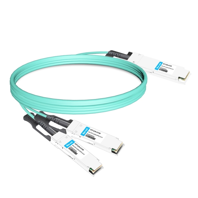 Optical Cable For Nvidia Rack NVIDIA MFA7U10-H005400G OSFP HDR Breakout AOC 5m | FiberMall