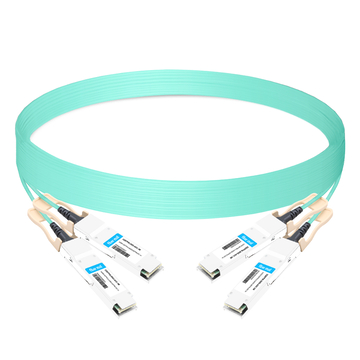 2QSFP56-200G-AOC-3M 3m (10 フィート) 2x200G QSFP56 ～ 2x200G QSFP56 PAM4 ブレークアウト アクティブ光ケーブル