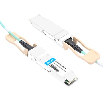 NVIDIA MFS1S90-H015E Совместимый активный оптический кабель длиной 15 м (49 футов) от 2x200G QSFP56 до 2x200G QSFP56 PAM4 Breakout Active Optical Cable