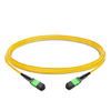 NVIDIA MFP7E30-N003 Compatible 3m (10ft) 8 Fibers Low Insertion Loss Female to Female MPO Trunk Cable Polarity B APC to APC LSZH Single-Mode OS2 9/125