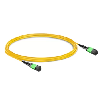 NVIDIA MFP7E30-N003 Compatible 3m (10ft) 8 Fibers Low Insertion Loss Female to Female MPO Trunk Cable Polarity B APC to APC LSZH Single-Mode OS2 9/125