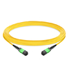 NVIDIA MFP7E30-N020 Compatible 20m (66ft) 8 Fibers Low Insertion Loss Female to Female MPO Trunk Cable Polarity B APC to APC LSZH Single-Mode OS2 9/125