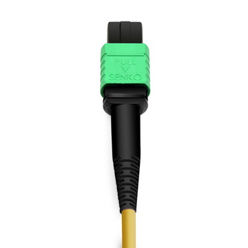 Compatible con NVIDIA MFP7E30-N020 20 m (66 pies) 8 fibras Baja pérdida de inserción Hembra a hembra Cable troncal MPO Polaridad B APC a APC LSZH monomodo OS2 9/125