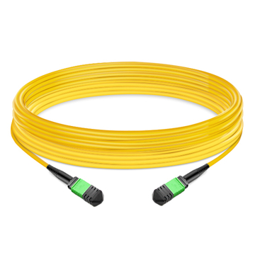 NVIDIA MFP7E30-N030 Compatible 30 m (98 pieds) 8 fibres à faible perte d'insertion câble de liaison MPO femelle à femelle polarité B APC vers APC LSZH monomode OS2 9/125